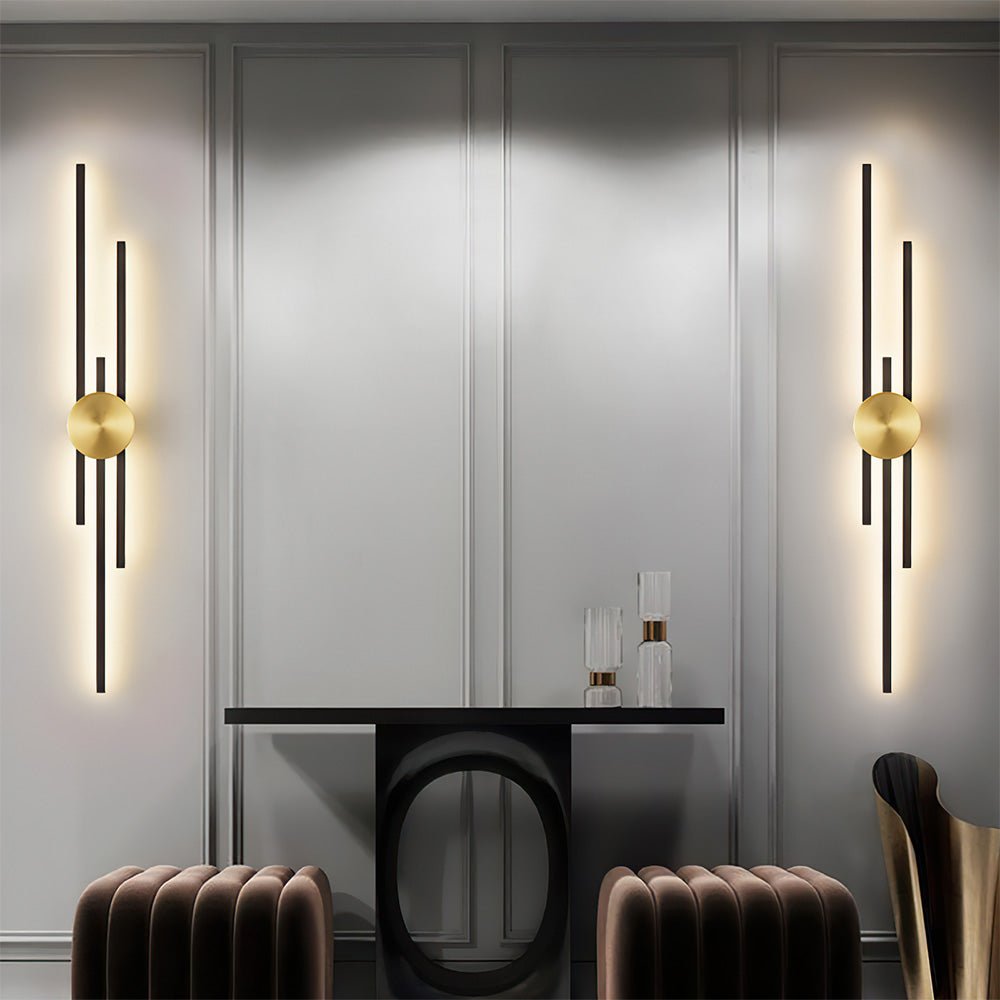 Modern LED Wall Light Fixture – Vertical Iron Design for Contemporary ...