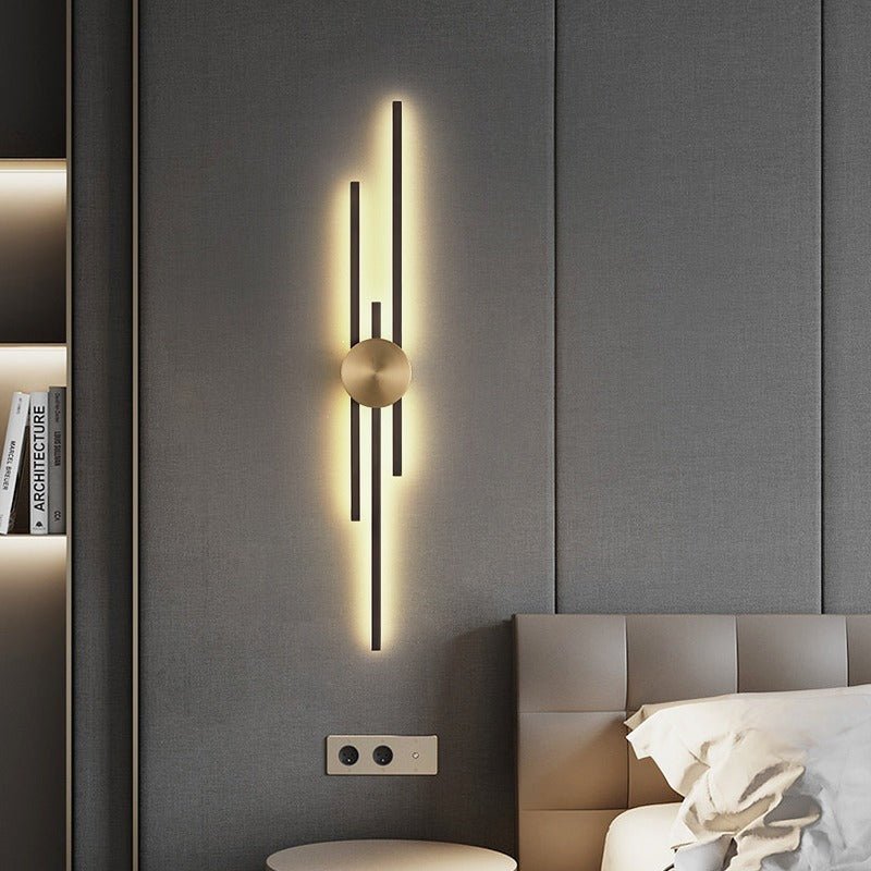 Modern LED Wall Light Fixture – Vertical Iron Design for Contemporary Spaces 0