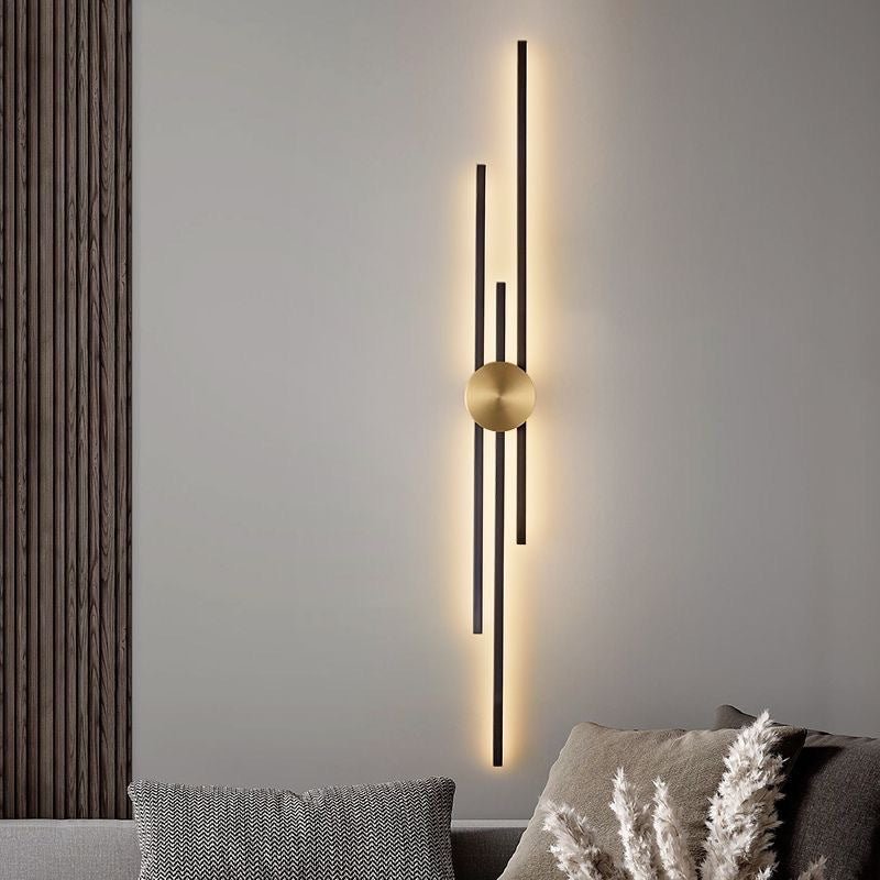 Modern LED Wall Light Fixture – Vertical Iron Design for Contemporary ...
