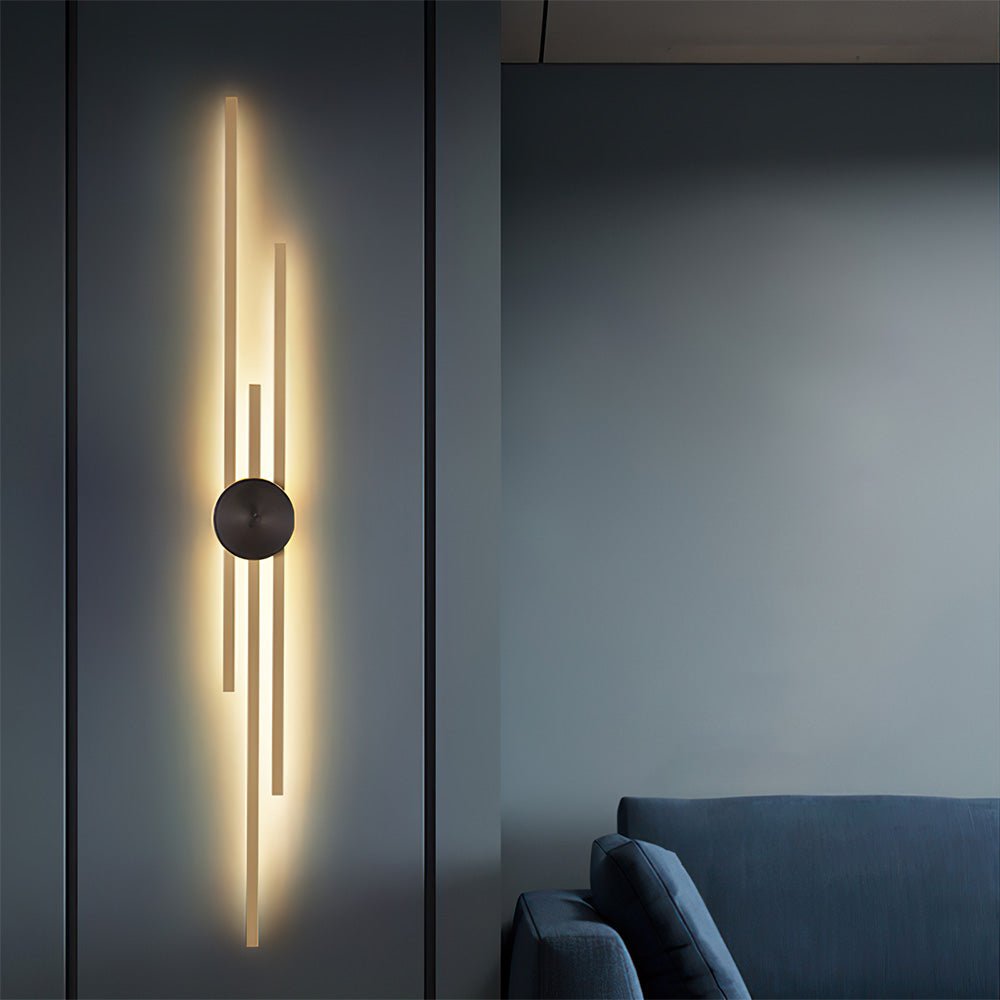 Modern LED Wall Light Fixture – Vertical Iron Design for Contemporary ...