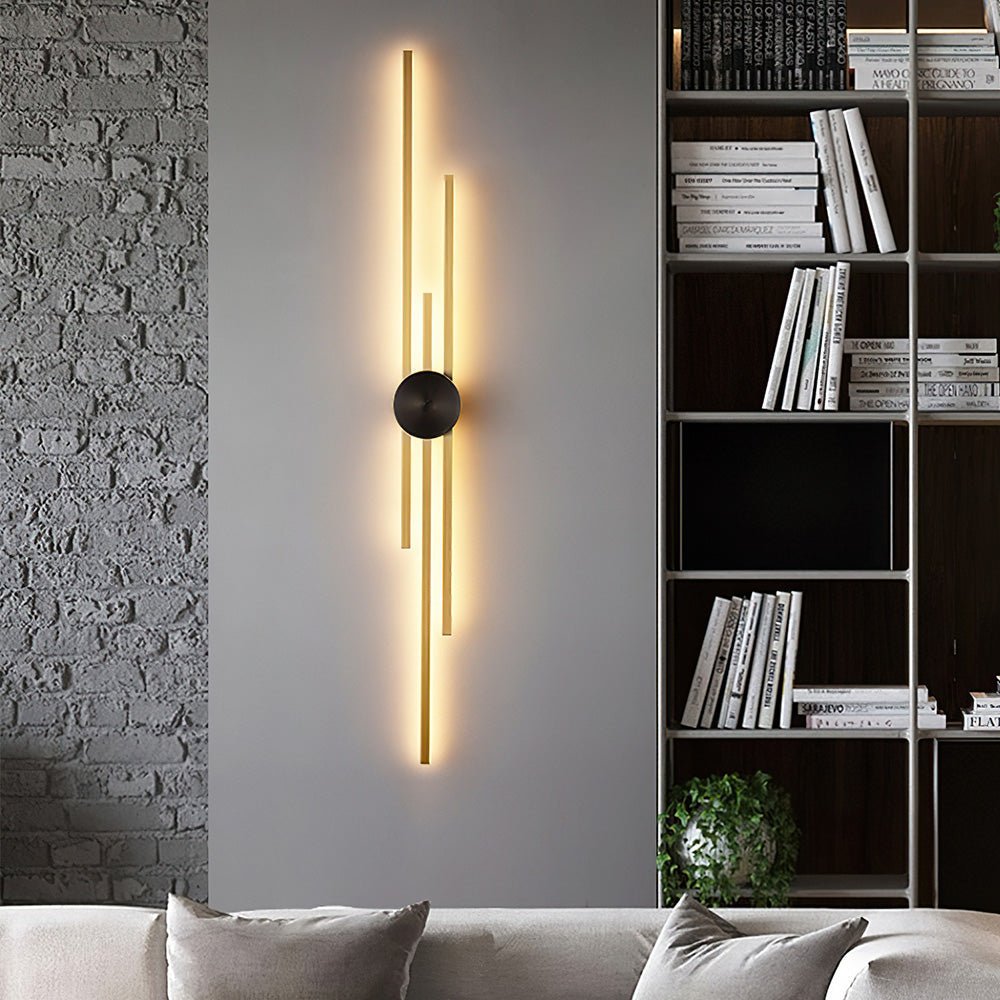Modern LED Wall Light Fixture – Vertical Iron Design for Contemporary ...