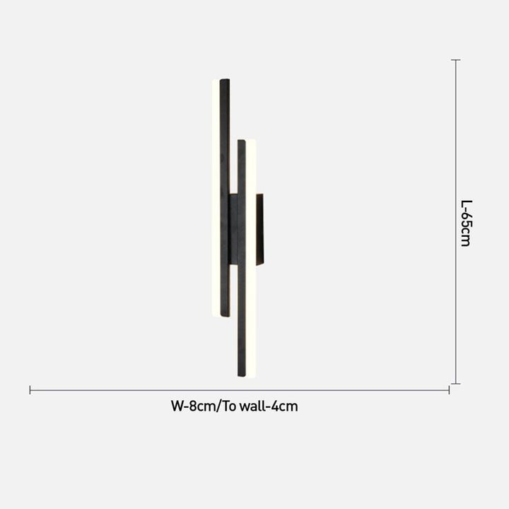 Modern LED Wall Sconce Light Fixture – Acrylic and Metal Design for Ambient Illumination 8