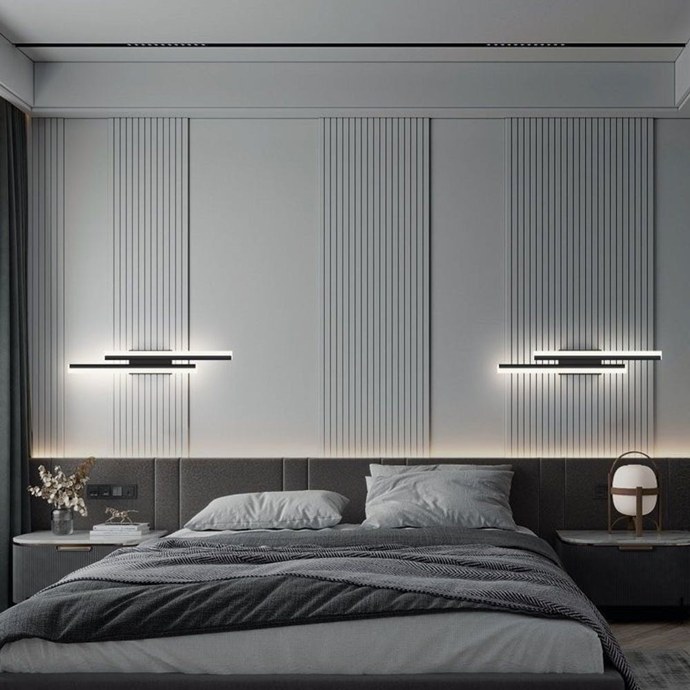 Modern LED Wall Sconce Light Fixture – Acrylic and Metal Design for Ambient Illumination 3
