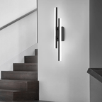 Modern LED Wall Sconce Light Fixture – Acrylic and Metal Design for Ambient Illumination 0