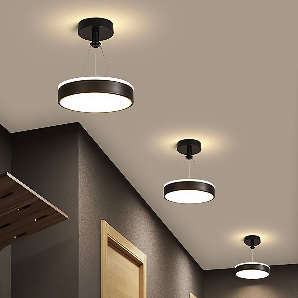 Modern Metal LED Pendant Ceiling Light – Stylish Iron and Silicone Fixture for Hallways and Living Rooms 3