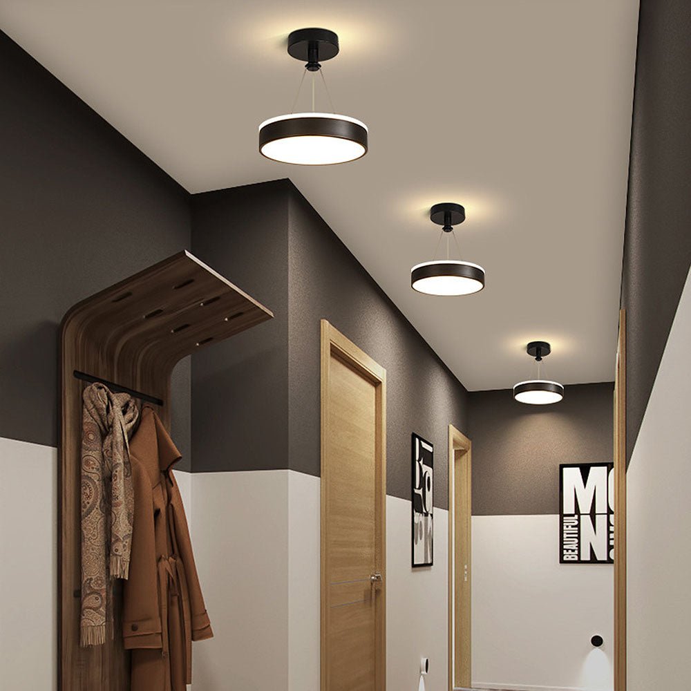 Modern Metal LED Pendant Ceiling Light – Stylish Iron and Silicone Fixture for Hallways and Living Rooms 6