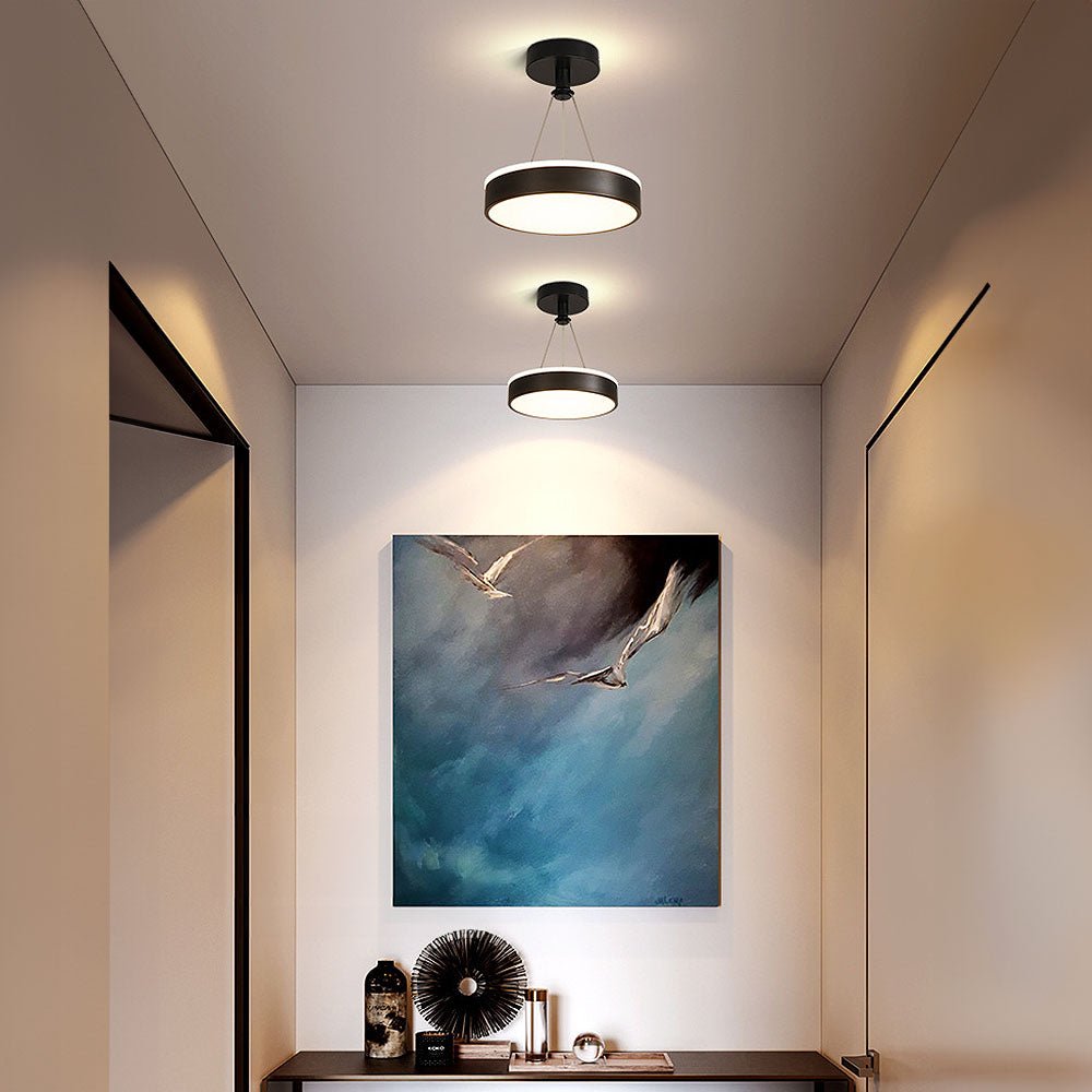 Modern Metal LED Pendant Ceiling Light – Stylish Iron and Silicone Fixture for Hallways and Living Rooms 5