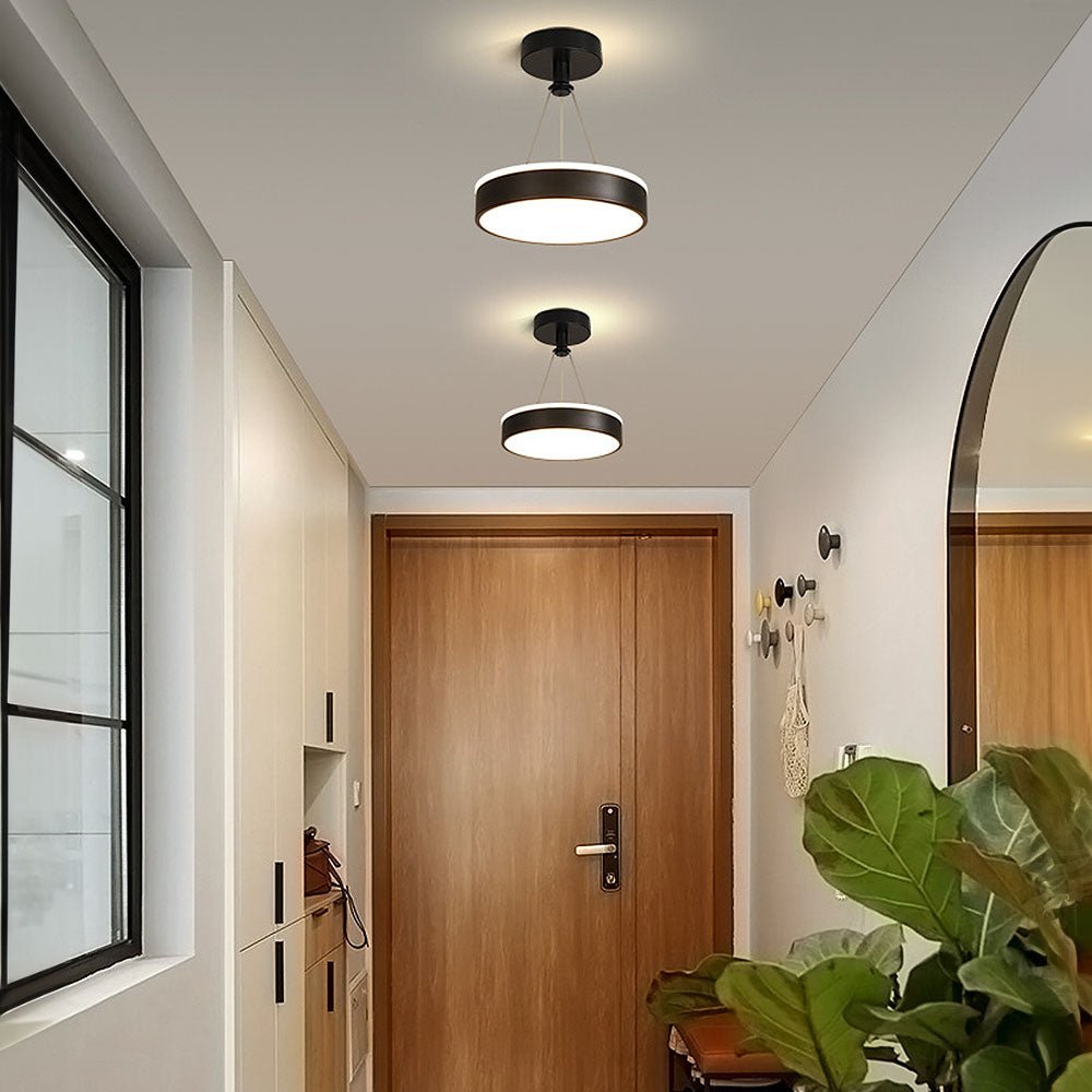 Modern Metal LED Pendant Ceiling Light – Stylish Iron and Silicone Fixture for Hallways and Living Rooms 4