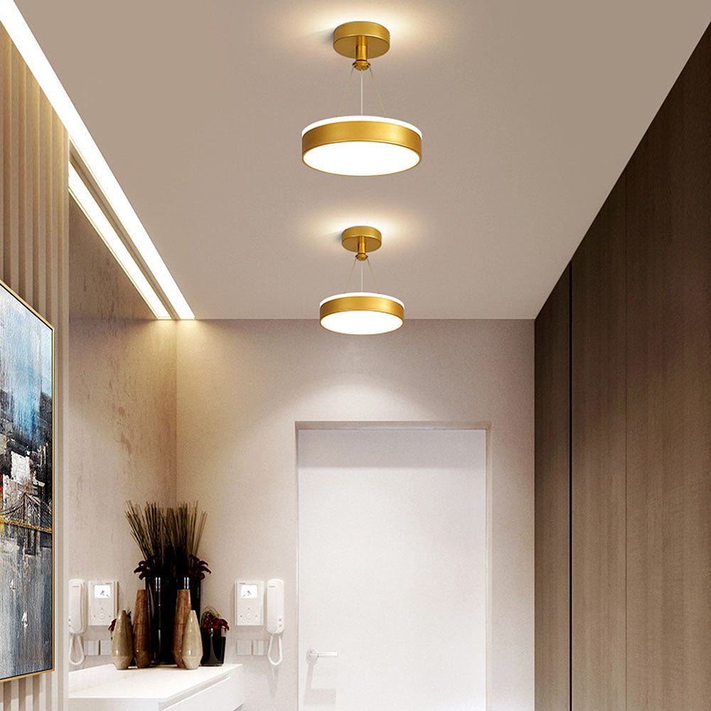 Modern Metal LED Pendant Ceiling Light – Stylish Iron and Silicone Fixture for Hallways and Living Rooms 9