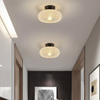 Modern Semi Flush Ceiling Light with Round Glass Shade – Elegant Indoor Fixture 2