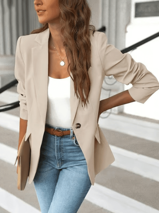 Modern Stretch Womens Blazer Office Jacket Product Image 03