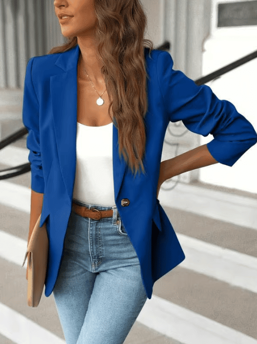 Modern Stretch Womens Blazer Office Jacket Product Image 04