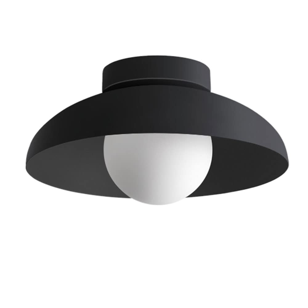 Modern White Flush Mount Ceiling Light – Minimalist Dome Design for Warm Ambient Lighting in Kitchens and Living Spaces 5