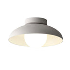 Modern White Flush Mount Ceiling Light – Minimalist Dome Design for Warm Ambient Lighting in Kitchens and Living Spaces 3
