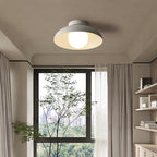 Modern White Flush Mount Ceiling Light – Minimalist Dome Design for Warm Ambient Lighting in Kitchens and Living Spaces 2