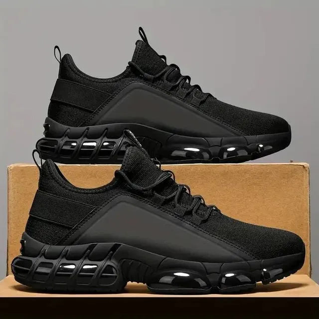 Momentum Knit Running Shoes Cushioned Support Product Image 01