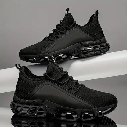 Momentum Knit Running Shoes Cushioned Support Product Image 02