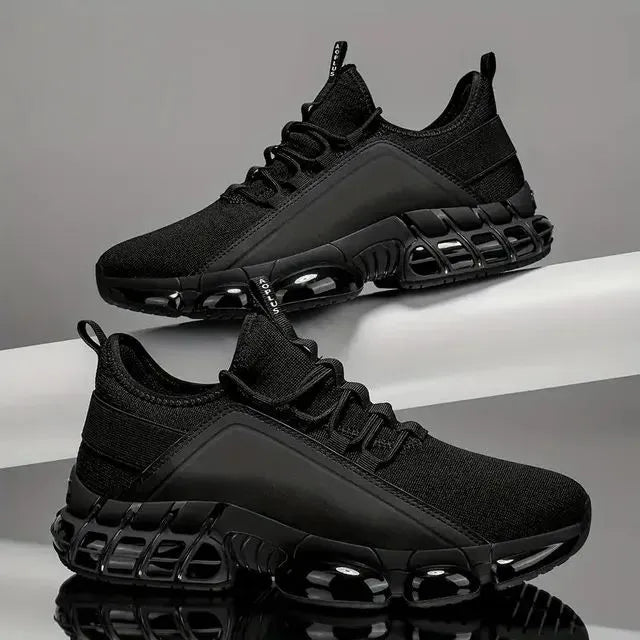 Momentum Knit Running Shoes Cushioned Support Product Image 02