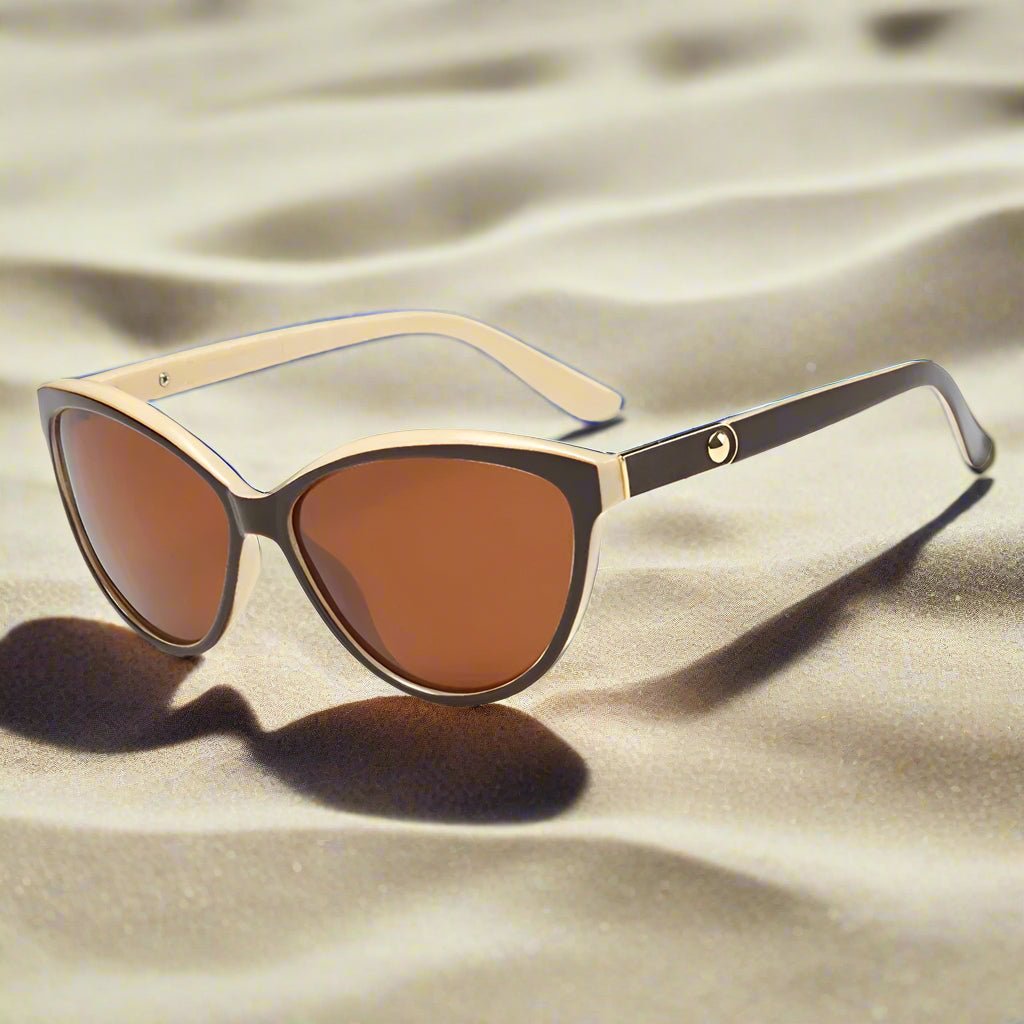 "Monaco" Feline - Inspired Cat Eye Sunglasses (Beige ) - Sunglasses | Zavonix