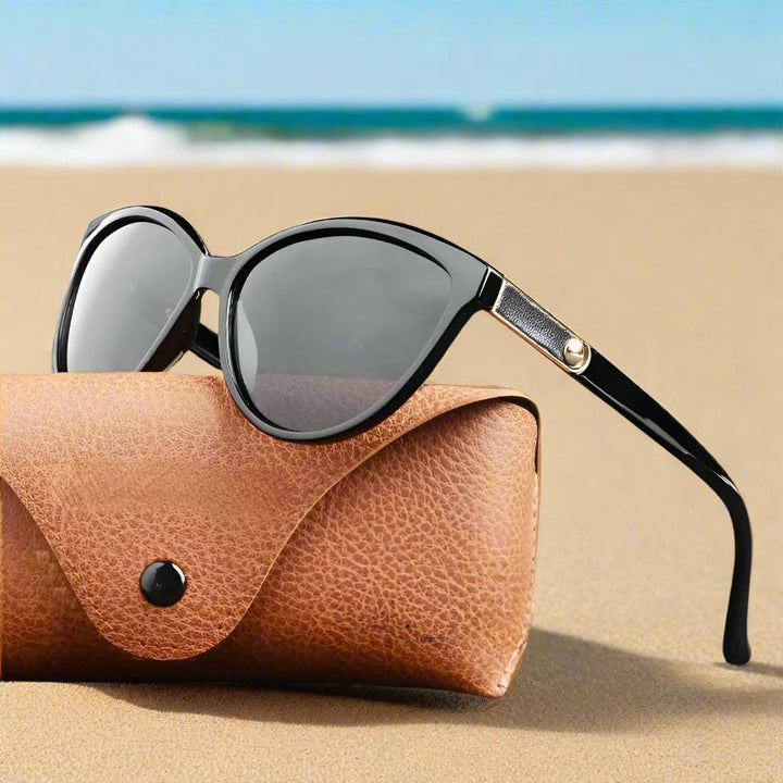 "Monaco" Feline - Inspired Cat Eye Sunglasses (Black ) - Sunglasses | Zavonix