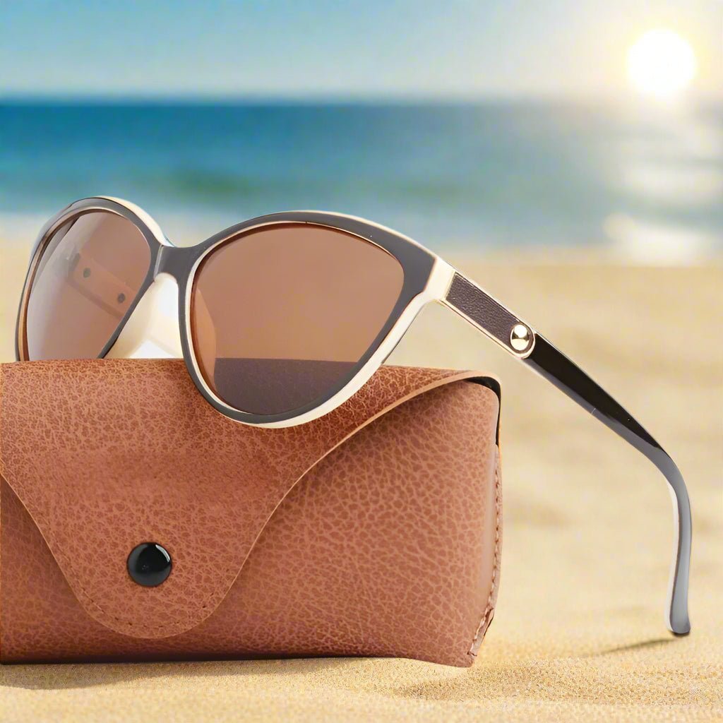 "Monaco" Feline - Inspired Cat Eye Sunglasses (Black ) - Sunglasses | Zavonix
