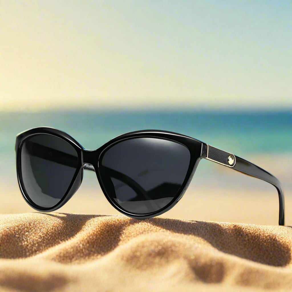 "Monaco" Feline - Inspired Cat Eye Sunglasses (Black ) - Sunglasses | Zavonix
