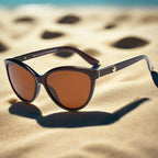 "Monaco" Feline - Inspired Cat Eye Sunglasses (Brown ) - Sunglasses | Zavonix