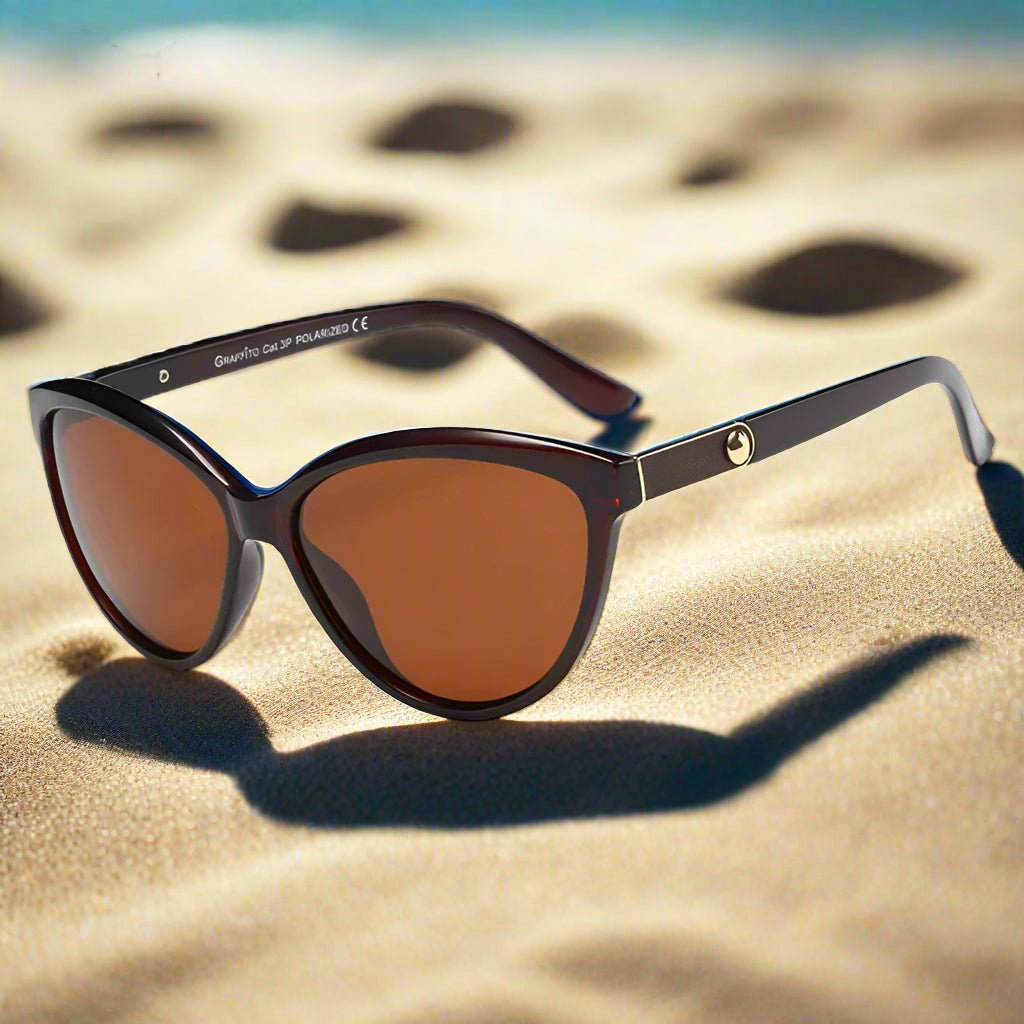 "Monaco" Feline - Inspired Cat Eye Sunglasses (Brown ) - Sunglasses | Zavonix