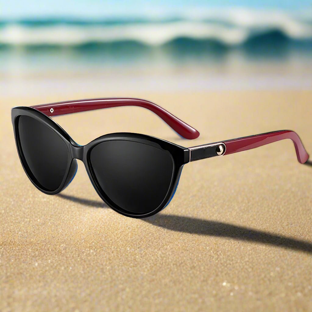 "Monaco" Feline - Inspired Cat Eye Sunglasses (Red ) - Sunglasses | Zavonix