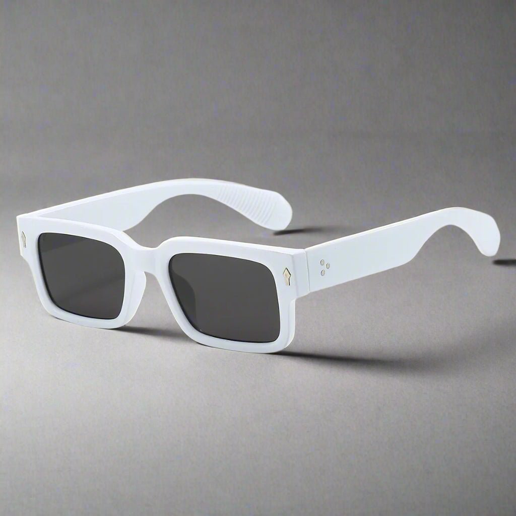 "Monaco" Retro Sunglasses (White ) - Sunglasses | Zavonix
