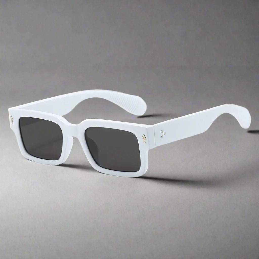 "Monaco" Retro Sunglasses (White ) - Sunglasses | Zavonix