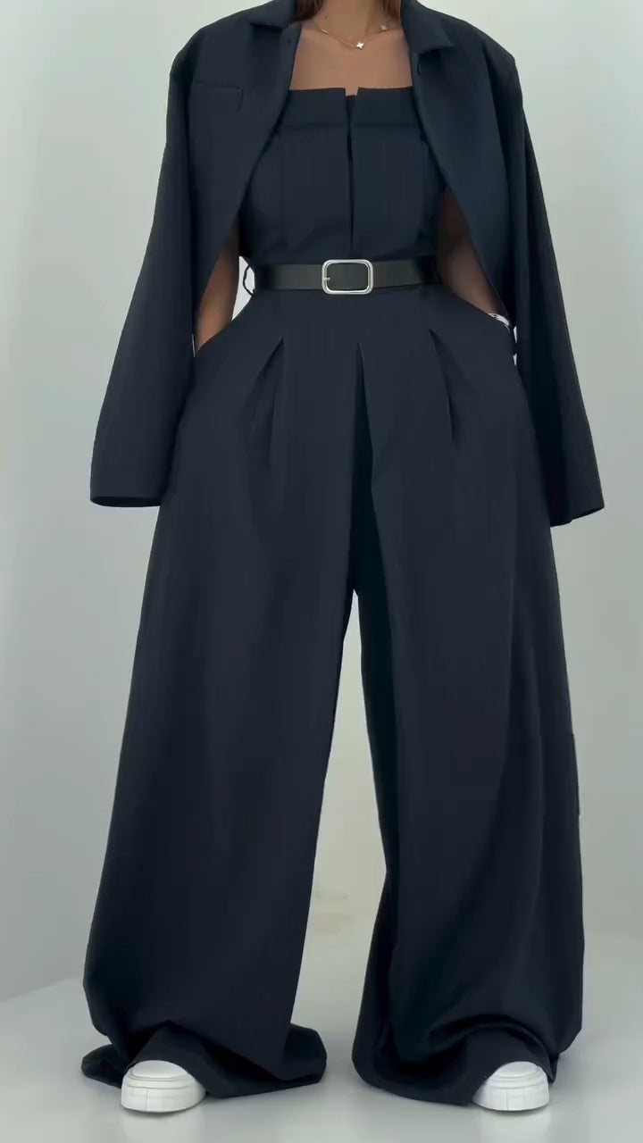 Monroe Three Piece Blazer Outfit Product Image 01