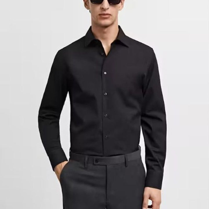 Monroe Wrinkle Resistant Stretch Dress Shirt Product Image 09