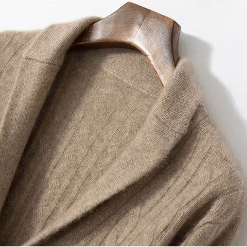 "Montague" 100% Pure Cashmere Sweater (Navy Blue XXS) - | Zavonix