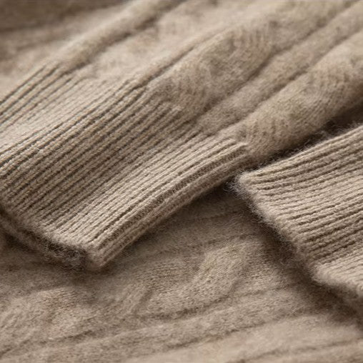 "Montague" 100% Pure Cashmere Sweater (Navy Blue XXS) - | Zavonix