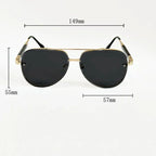 "Monte Carlo" Aviator Stainless Steel Sunglasses (Brown ) - Sunglasses | Zavonix