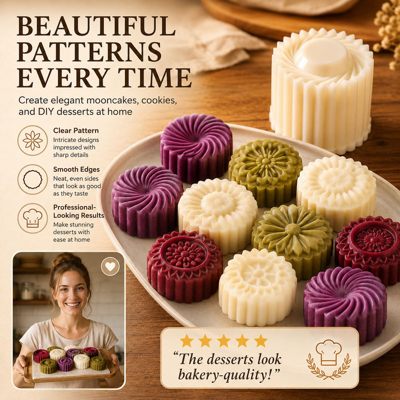 Mooncake Pastry Press Double Ended Abs Mold Product Image 02