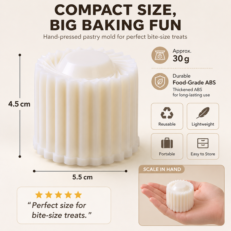 Mooncake Pastry Press Double Ended Abs Mold Product Image 07