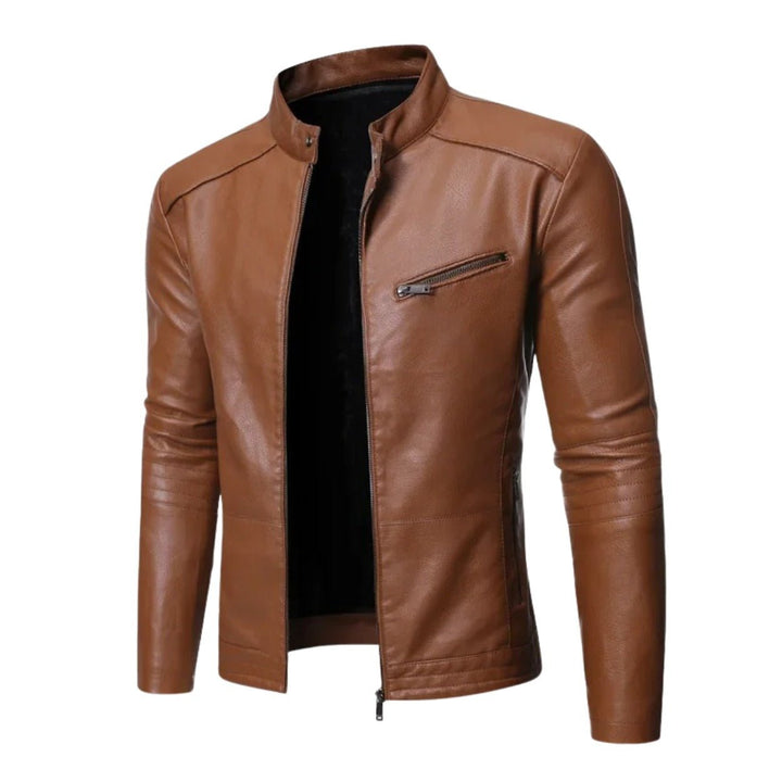 Mordelwyn Leather Moto Jacket product image 2
