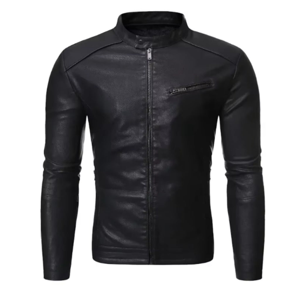 Mordelwyn Leather Moto Jacket product image 3
