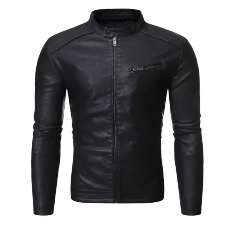 Mordelwyn Leather Moto Jacket product image 3