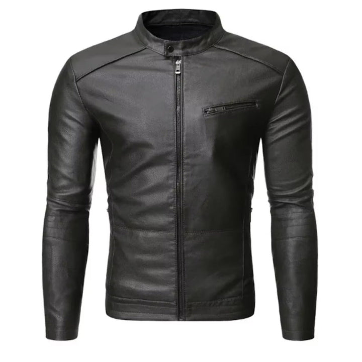 Mordelwyn Leather Moto Jacket product image 5