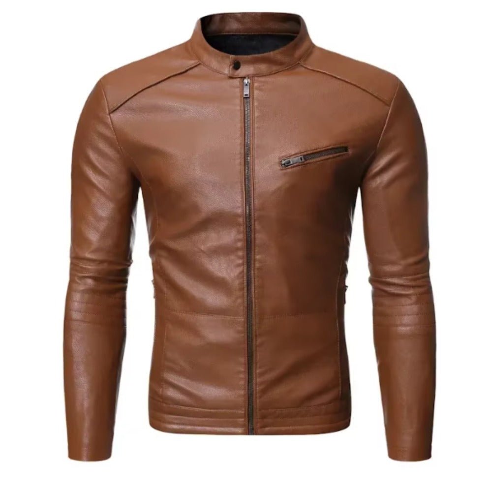 Mordelwyn Leather Moto Jacket product image 6