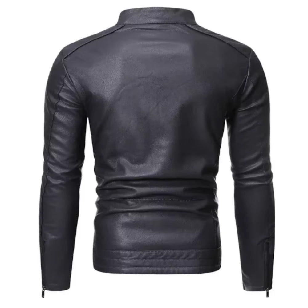 Mordelwyn Leather Moto Jacket product image 7