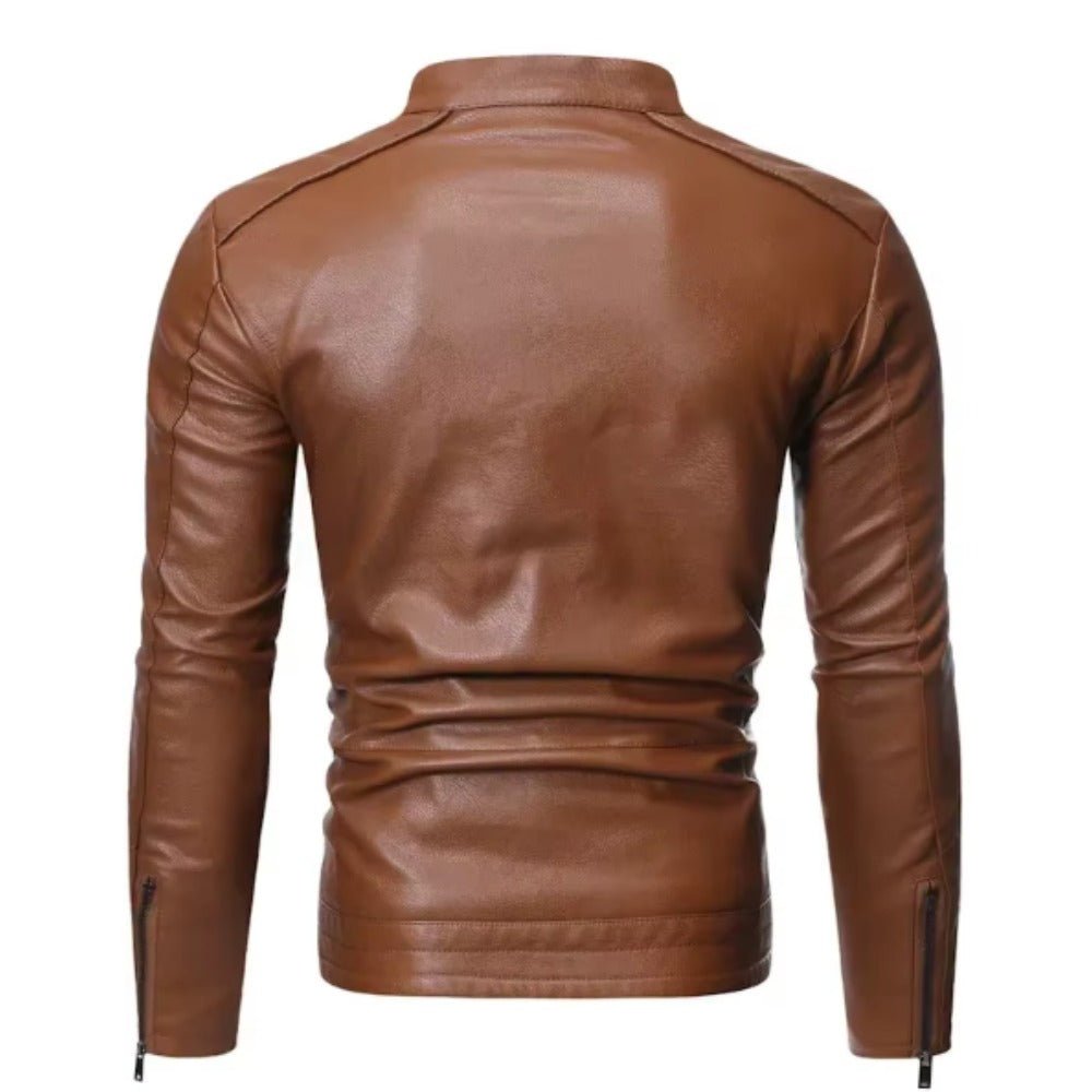 Mordelwyn Leather Moto Jacket product image 8