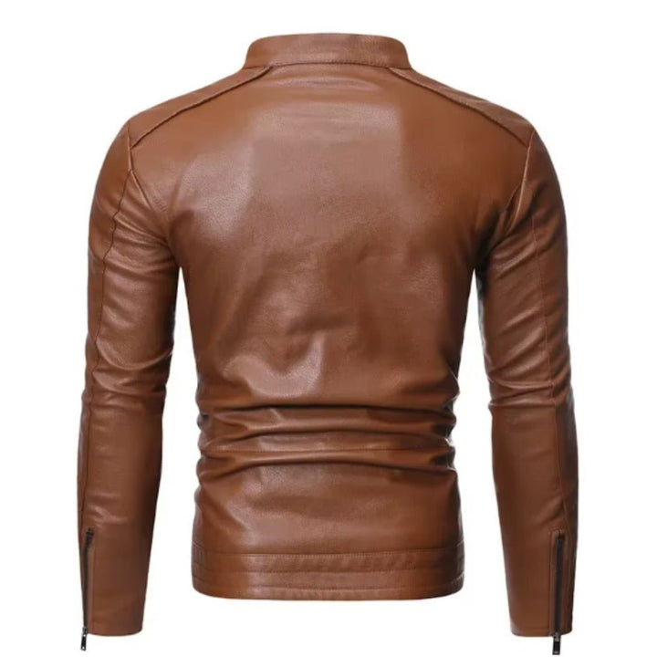 Mordelwyn Leather Moto Jacket product image 8