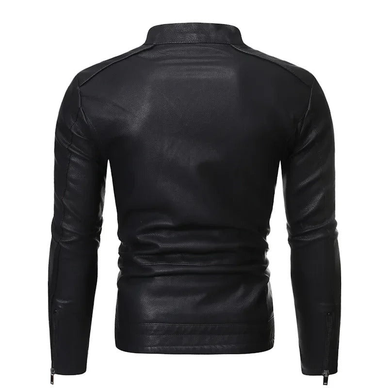 Mordelwyn Leather Moto Jacket product image 9