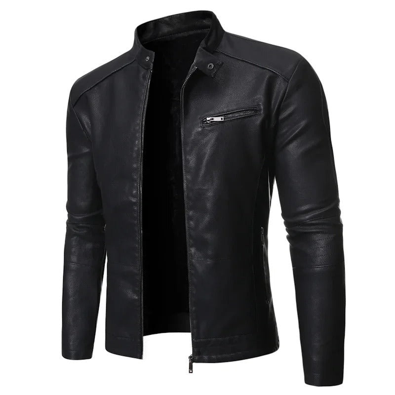 Mordelwyn Leather Moto Jacket product image 10