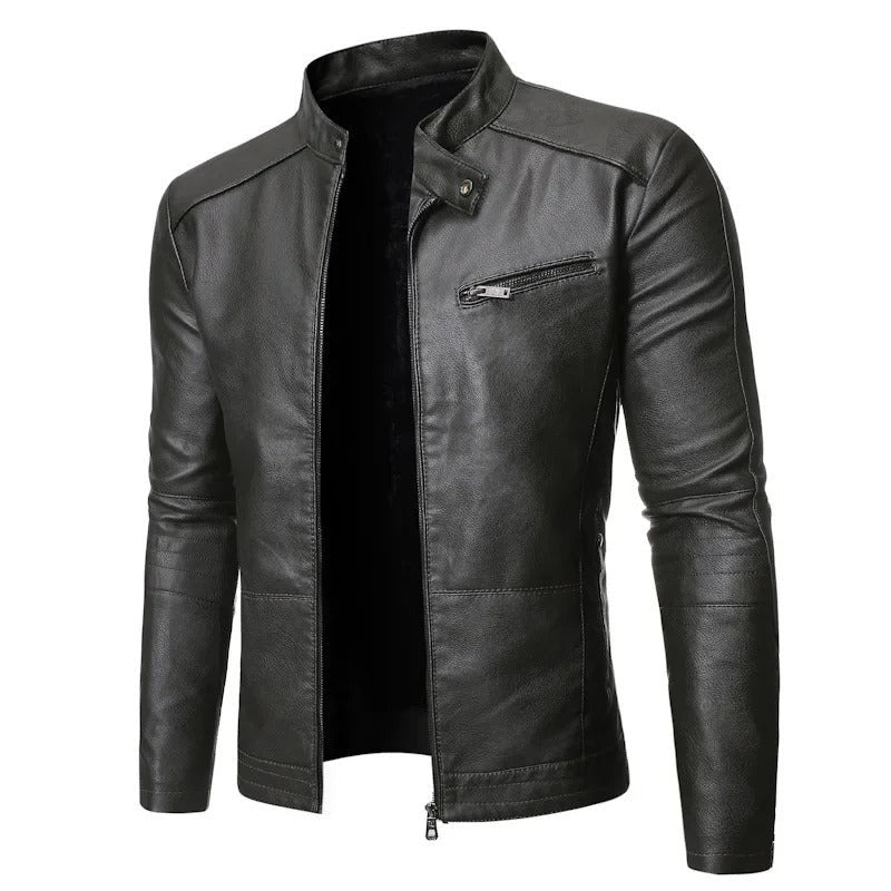 Mordelwyn Leather Moto Jacket product image 11