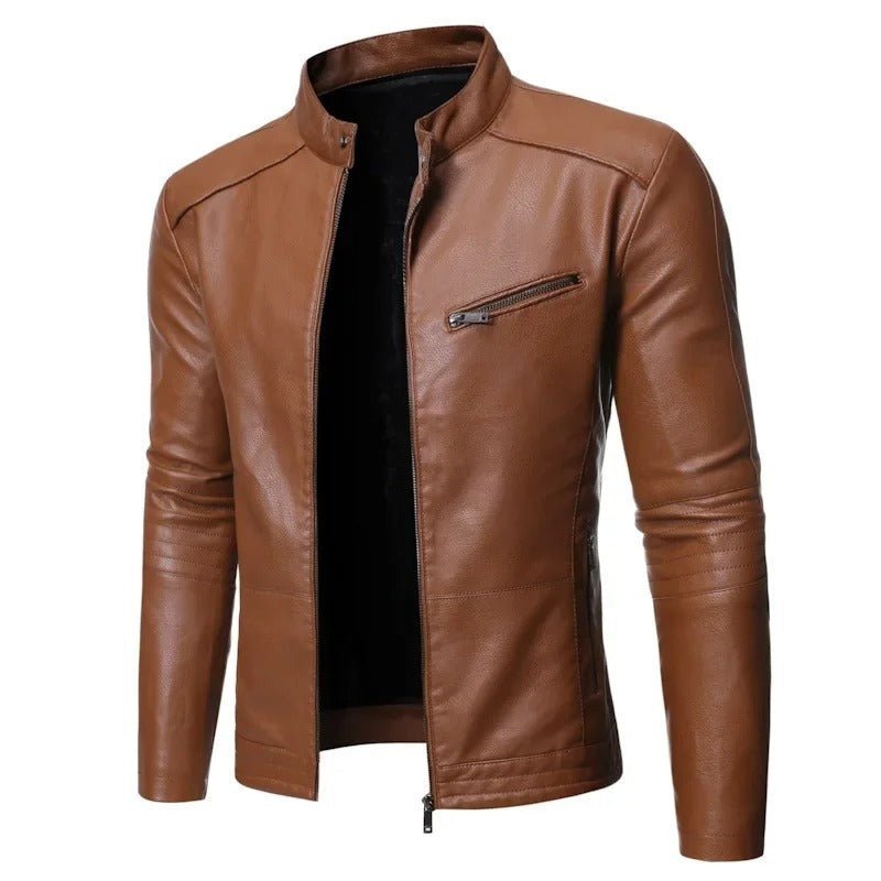 Mordelwyn Leather Moto Jacket product image 12